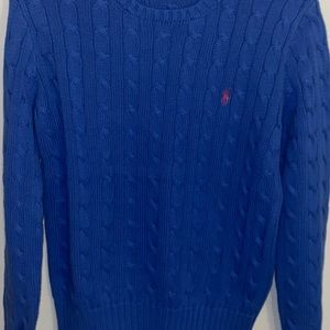 Ralph Lauren cable knit sweater M Womens blue